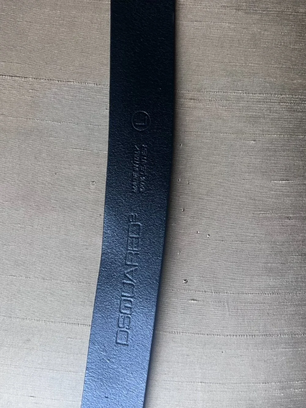 Dsquared City of Wood Buckle Belt in Leather (Preloved)